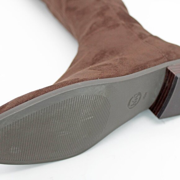 Michael Kors Women's Bromley Suede Side-Zip Over The Knee Boots - Picture 6 of 9